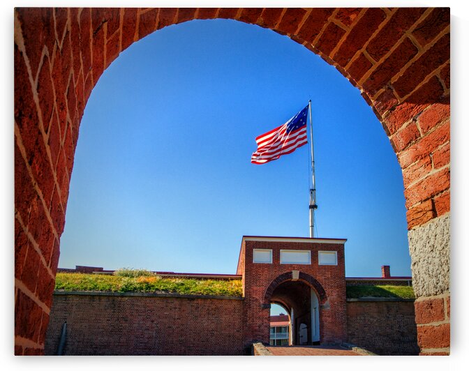 Fort McHenry Flag through the Arch by Bill Swartwout Photography