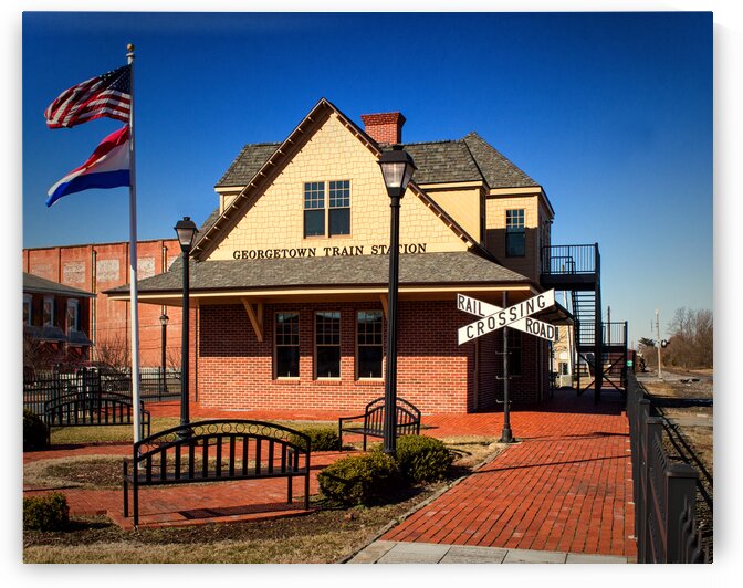 Old Train Station in Georgetown Delaware by Bill Swartwout Photography