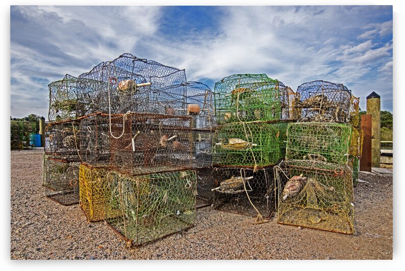 Crab Pots Waiting at the Dock by Bill Swartwout Photography