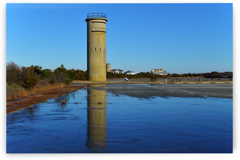 Icy Reflection of Fire Control Tower 3 by Bill Swartwout Photography