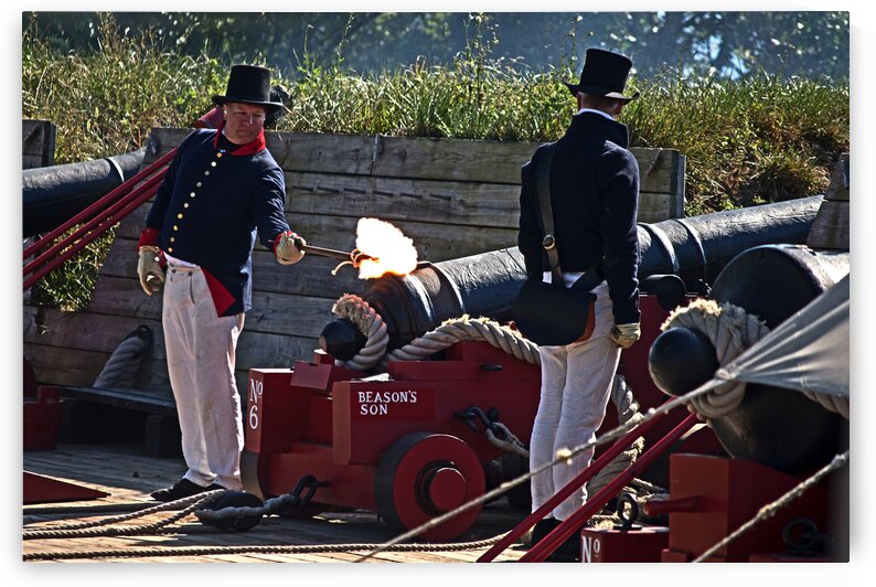 Firing of Beasons Son Cannon at Fort McHenry by Bill Swartwout Photography