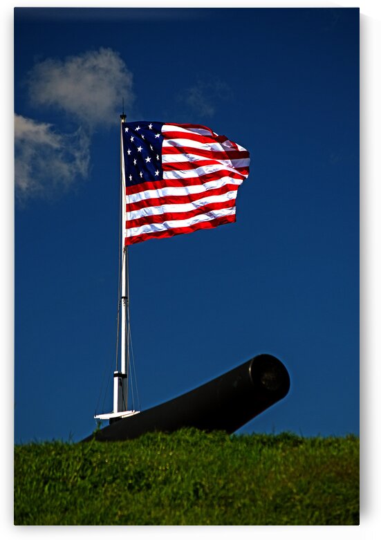 Fort McHenry Flag and Cannon by Bill Swartwout Photography