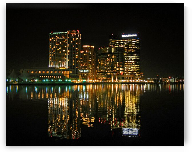 Harbor East Night Reflections by Bill Swartwout Photography