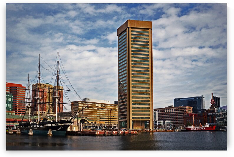 Baltimore World Trade Center and Constellation by Bill Swartwout Photography