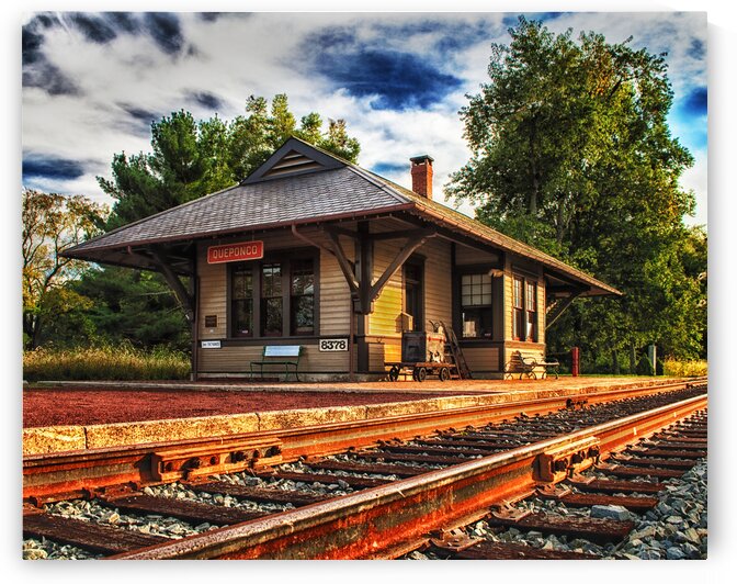 Queponco Railroad Station in Newark MD by Bill Swartwout Photography