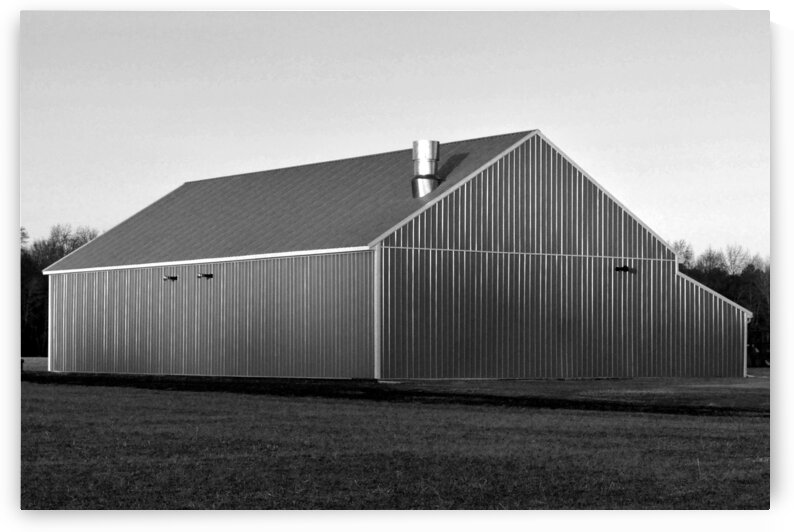Plain Jane Red Barn in Black and White by Bill Swartwout Photography