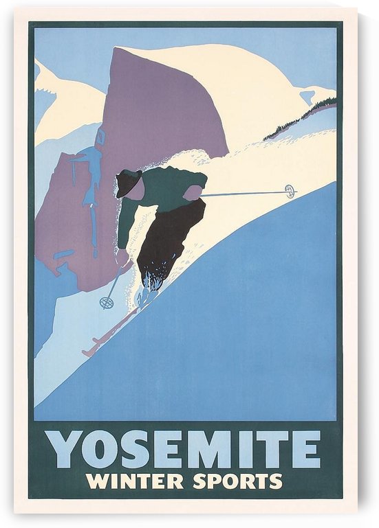 Yosemite winter sports by VINTAGE POSTER