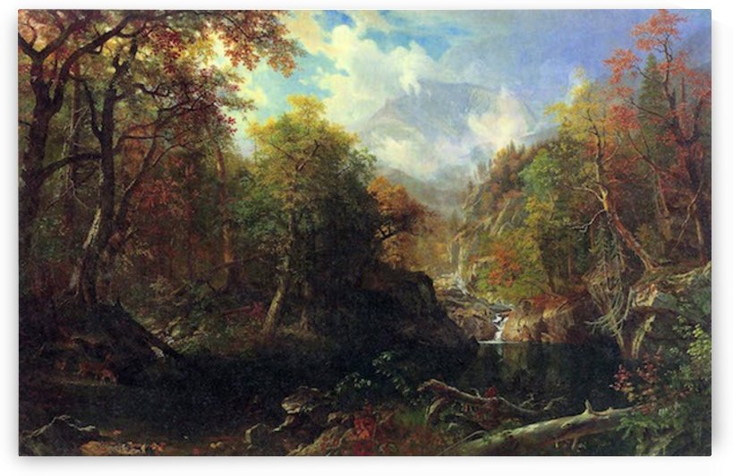 The Emerald pond by Bierstadt