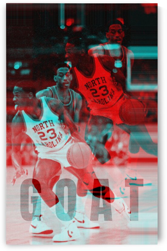 1984 Michael Jordan GOAT Poster by Row One Brand