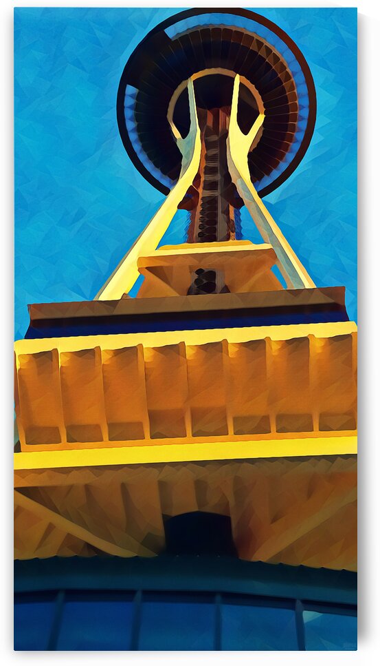 seattle space needle abstract by Pierce Anderson