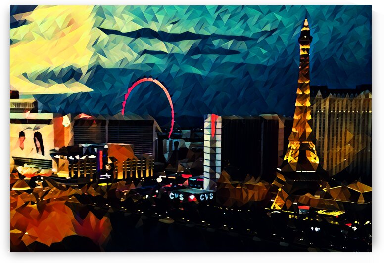 las vegas night by Pierce Anderson