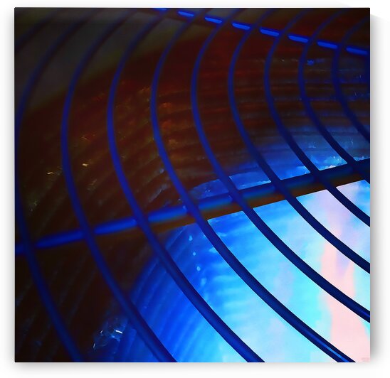 abstract blue curved lines by Pierce Anderson