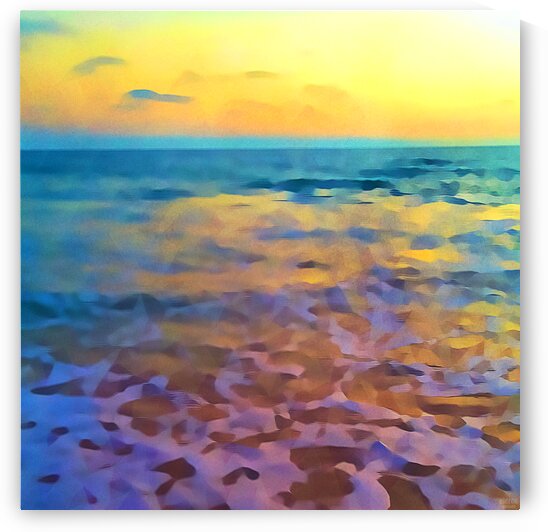 Yellow Sky at Manhattan Beach by Pierce Anderson