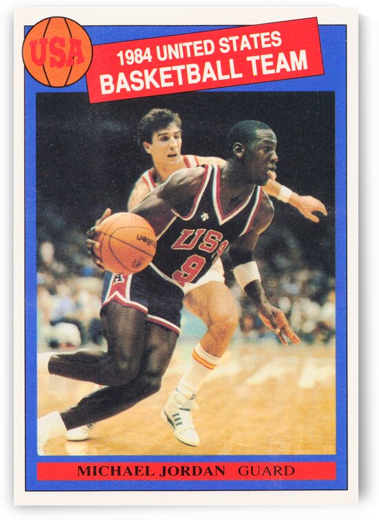 1984 Michael Jordan USA Basketball Poster by Row One Brand