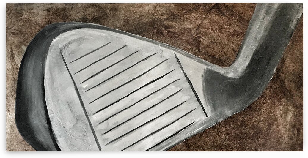 GolfNouveauIron30x60 by Christine The Artist