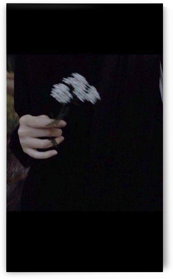 The Boy In Black Holding The Flower by Natalia Remuñan Fontan