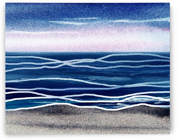 Beach Art Ocean Seascape Sea View Painting For Home Interior Decor VI by Irina Sztukowski