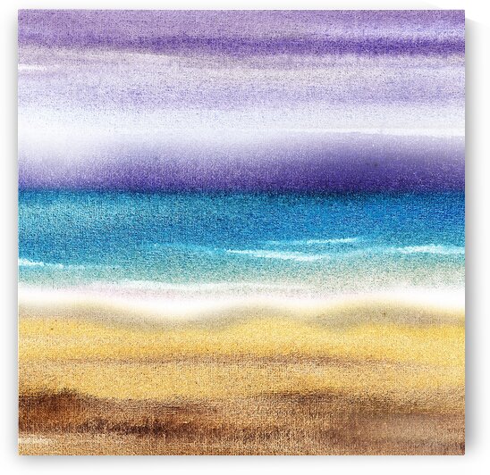 Beach Art Ocean Seascape Sea View Painting For Home Interior Decor VII by Irina Sztukowski