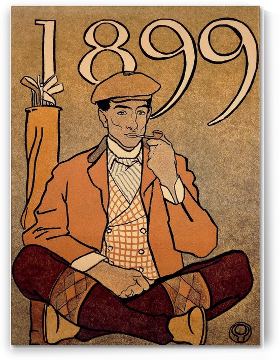 Golf Calendar 1899 by VINTAGE POSTER