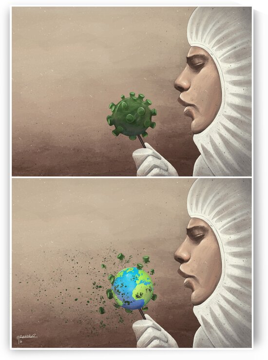 Coronavirus by Alirastroo