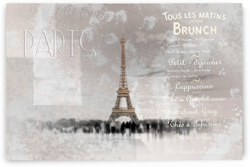 Digital-Art Eiffel Tower II by Melanie Viola