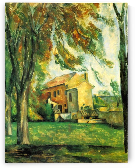 The Pond of the Jas de Bouffan in Winter by Cezanne