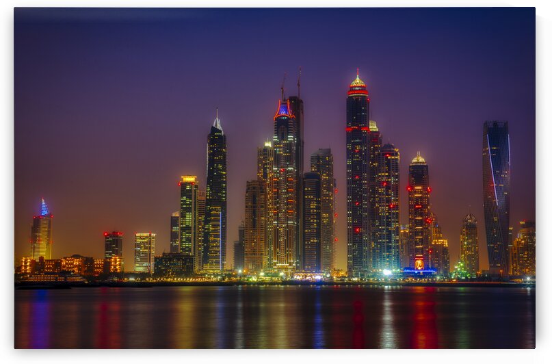 Dubai by Night  by M Damien Suriel
