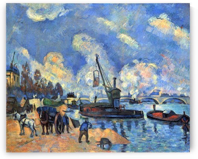 The Seine at Bercy by Cezanne