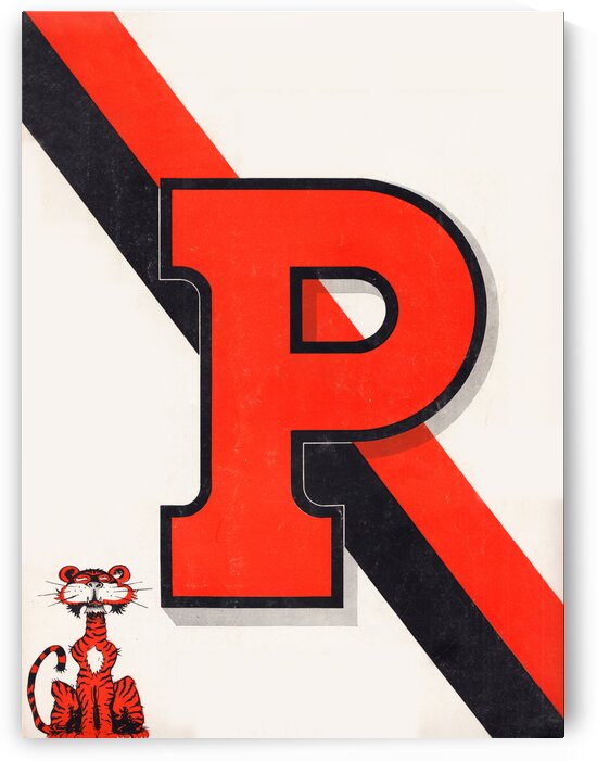 1947 Princeton Tiger Art by Row One Brand