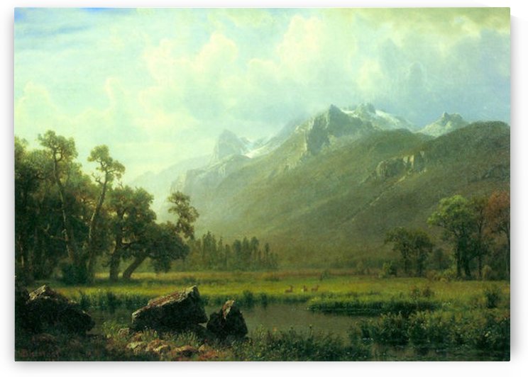 The Sierra near Lake Tahoe California by Bierstadt