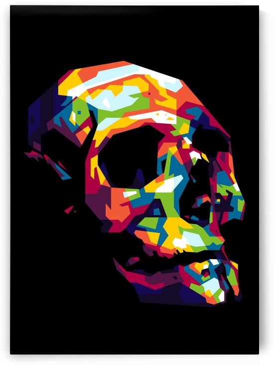 The Colorful WPAP of Skull by wpaprint