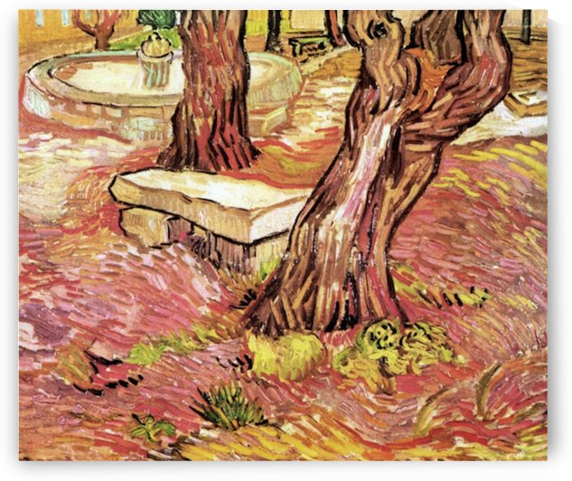 The Stone Bench in the Garden of Saint Paul Hospital by Van Gogh