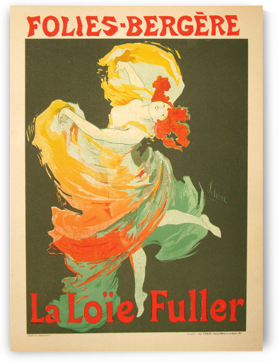 Jules Cheret, La Loie Fuller 1893 by VINTAGE POSTER