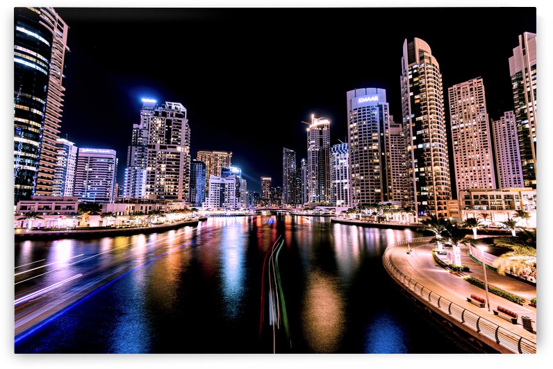 dubai marina by night  0200 by M Damien Suriel