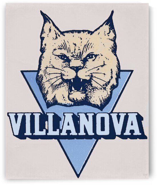 Vintage Villanova Wildcats Art by Row One Brand