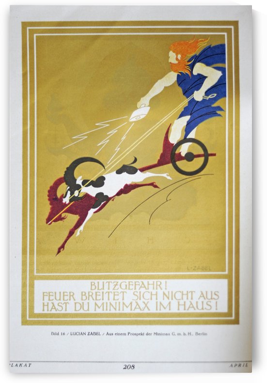 Lucian Zabel, Anzeige fur Minimax by VINTAGE POSTER