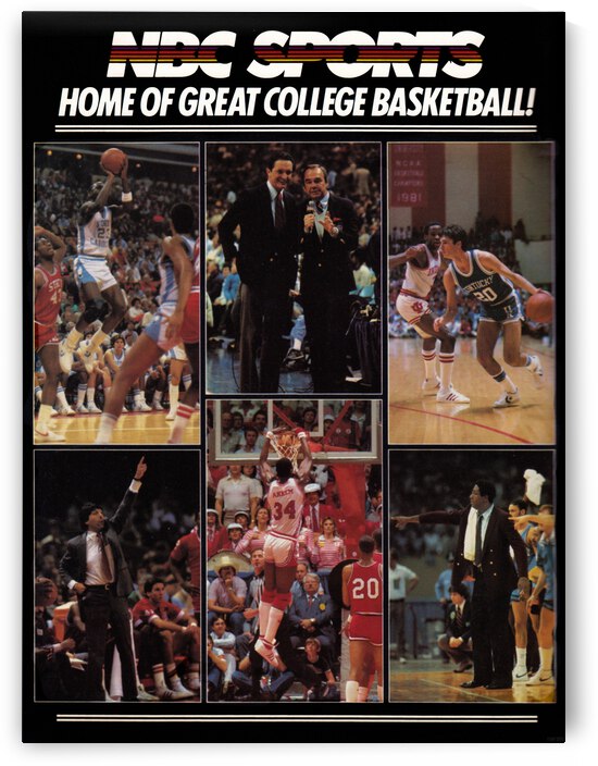 1984 NBC College Basketball Poster by Row One Brand