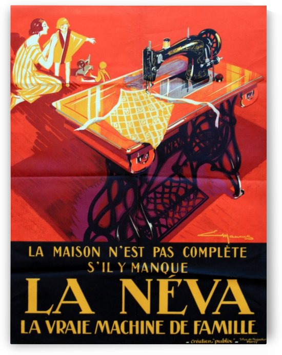 La Neva - La vraie machine de famille by VINTAGE POSTER