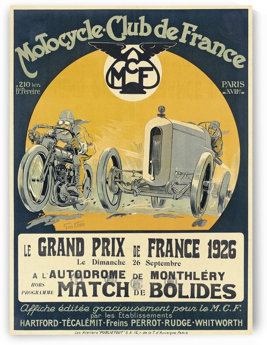 Vintage Motorcycle show poster design by VINTAGE POSTER
