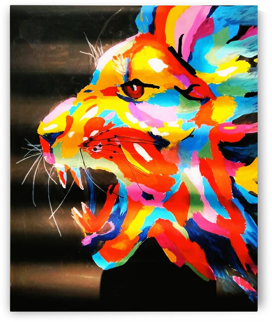 Colorful Lion Head Illustration  by Sabur Ahmed Jishan