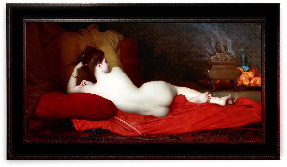 Odalisque by Jules Lefebvre Classical Fine Art Old Masters Reproduction by xzendor7