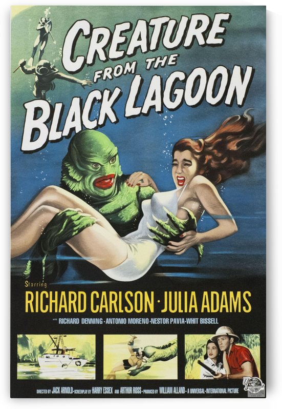 Creature From The Black Lagoon by VINTAGE POSTER