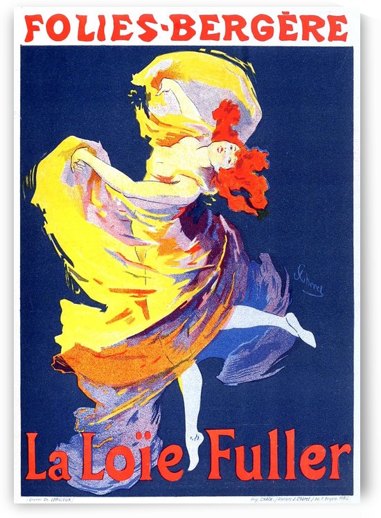 Folies Bregere La Loie Fuller by VINTAGE POSTER