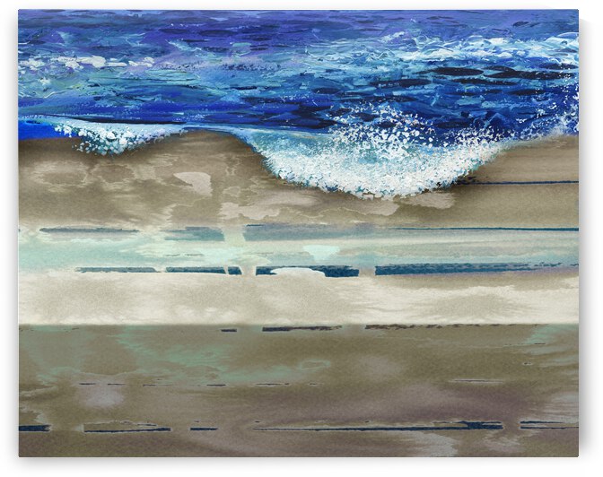 Wave On The Beach Beautiful Seascape Vacation by Irina Sztukowski