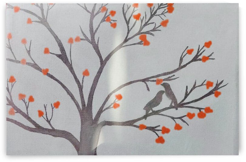 Flower in the Tree Canvas Art by Sabur Ahmed Jishan