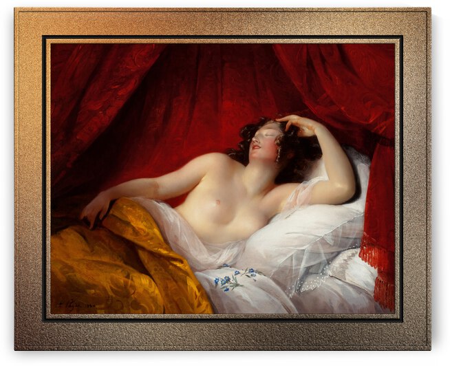Le Sommeil by Aimee Pages-Brune Classical Fine Art Xzendor7 Old Masters Reproductions by xzendor7