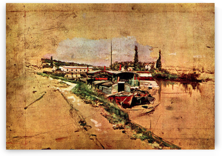 The Seine at Bougival by Giovanni Boldini