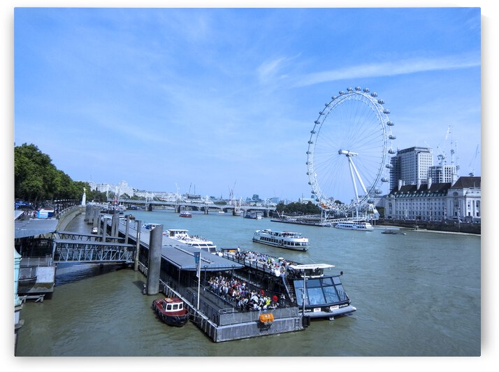 On The River Thames in London United Kingdom by 360 Studios
