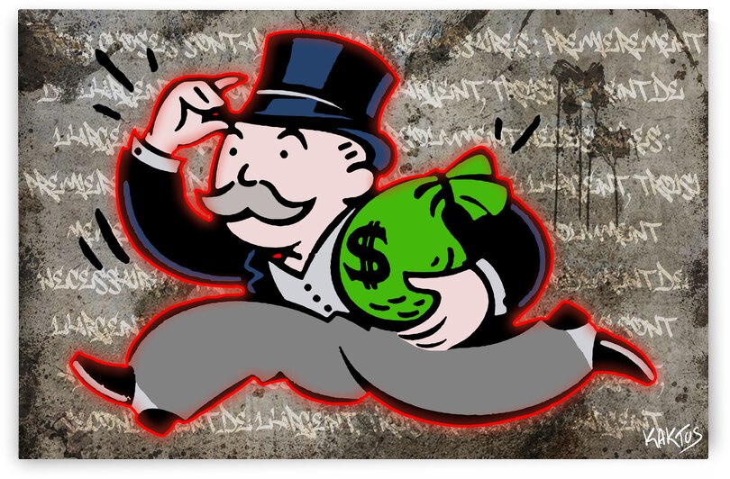 Mr Monopoly by Kaktus Art