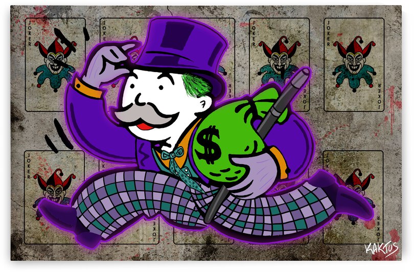 Mr Monopoly Jocker by Kaktus Art